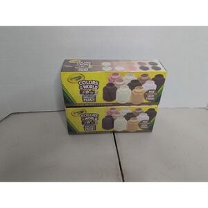 2 Crayola Colors of the World Washable Project Paint Sets 10 colors 2oz Bottles